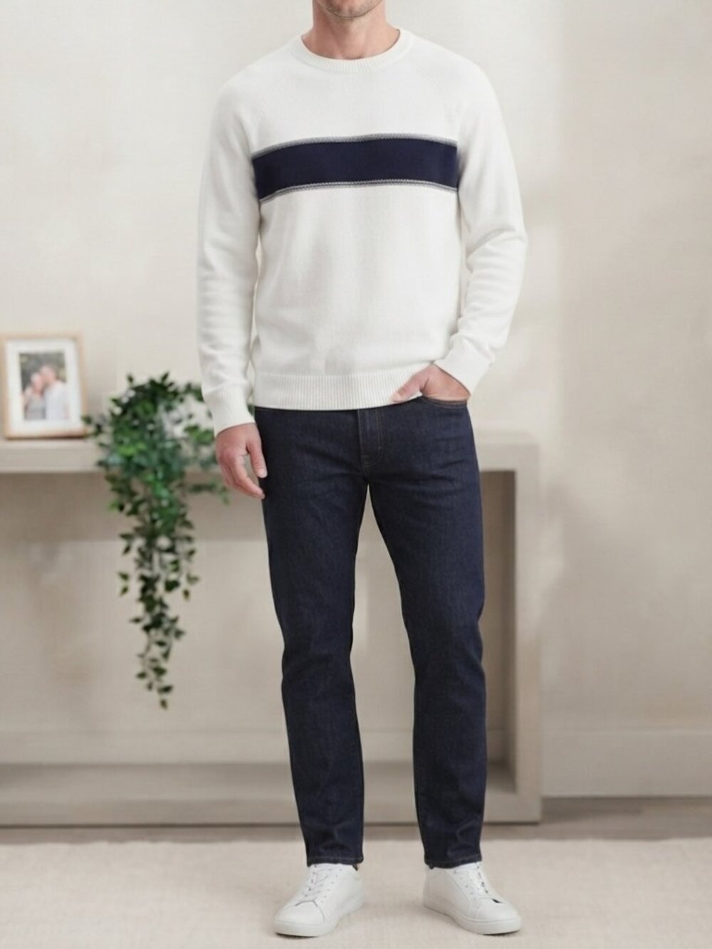 Dockers Mens 100% Cotton Crewneck Sweater Size Medium